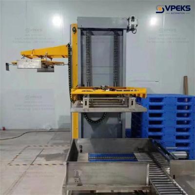 China Automated Palletizer System Column Palletizer For Bottled Water Palletizing for sale