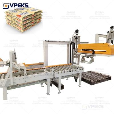 China Promation Palletizer Handling Bags Of Flour VPEKS Automatic Single Column Palletizer en venta