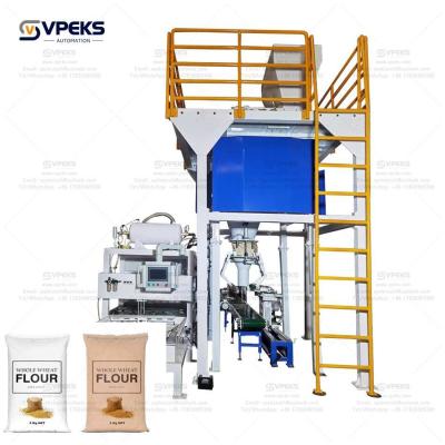 China Powder Paper Bag Filling Packing Machine Air Or Auger Valve Bag  Bagging System zu verkaufen