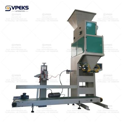 China Semi Automatic Charcoal Packing Machine Commercial 2 Head Weigher Industrial Multi-Fuction 5Kg 15Kg 25Kg Rice Granule Powder Can Sealing Packaging Machine for sale