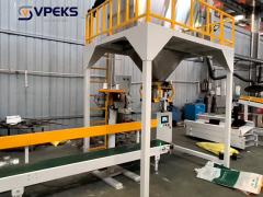 VPEKS Semi Automatic Double warehouse stainless steel urea packaging machine test run