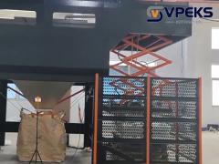 VPEKS layer-by-layer depalletizer can be used for food without dust spillage