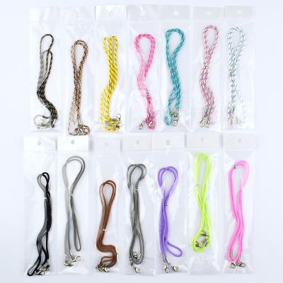 China Face Mask Glass Neck Strap Adjustable Double Hooks Lanyard For Face Mask Glass for sale