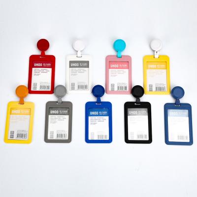 China Cheap Yoyo Key Reel Wholesale Plastic Retractable Stock Card Holder ABS ID Badge Holder With Badge Reel for sale