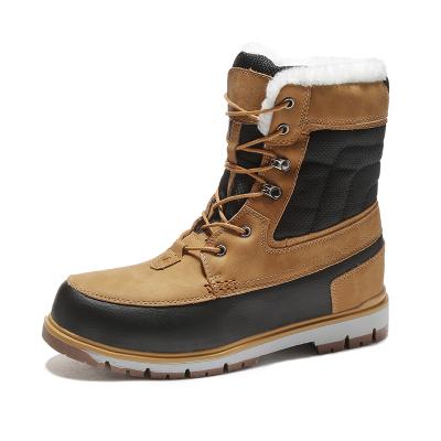 China Anti-odor 6666 Winter European style men's hot selling boots scare leather fashionable outdoor warm snow boots for sale