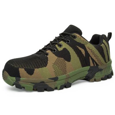 China New Model Comfortable Camouflage Color Safety Shoes Steel Toe Working Lightweight Safety Shoes for sale