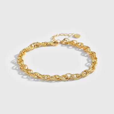 China JoyEver Fashion Bracelet 18k Gold Plated 925 Sterling Silver Lead Free Nickel Free For Women for sale