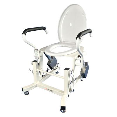 China Home Central Paralyzed Or Nursing Patient Wc Lift Electric Toilet Chair For Disabled for sale