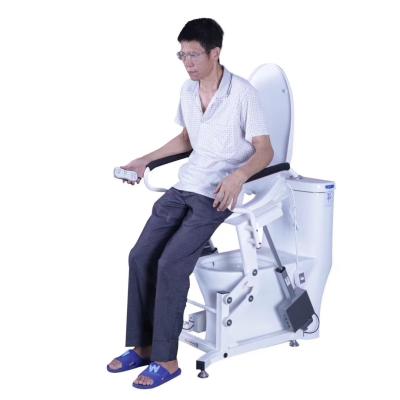 China Tub Convenient Swivel Sliding Chair Commode Toilet Seat Raised Shower Chair With Backrest And Armrest for sale