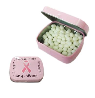 China 14g Glucose Halal Press Fresh Mint Candy In Tablet Tin Mint Candy for sale