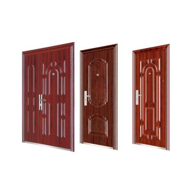 China Anti-theft Metal Exterior Outside Use Open Security Hotel Home School Steel Door for sale