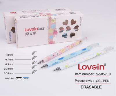 China Classic Chinese Premium Custom Stylish Cartoon Design Different Grade Metallic Coloring Colors Personalized Erasable Students Gel Pen for sale