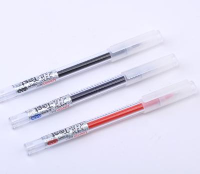 China BigNeedle Tube Student 0.5mm School Black Private Label Transparent Gel Normal Wholesale Drying Enhanced Pens Set Smooth Operator for sale