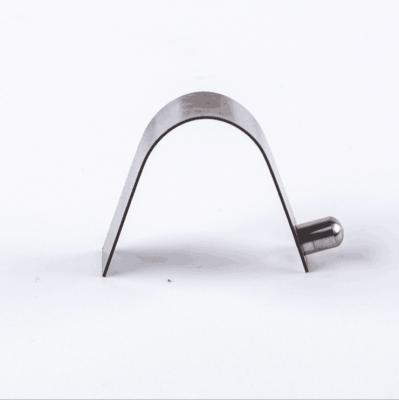 China Coil Stainless Steel Tube Pin Leaf Spring V Shaped Clip With Single Solid Knob for sale