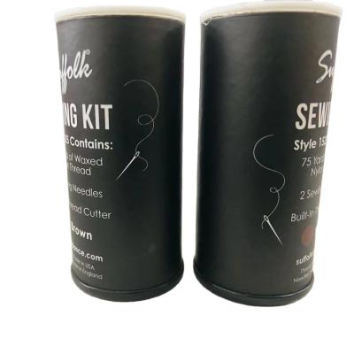 China Single Cosmetic Cylinder Packaging Cardboard Tube For Thread Sewing Kit for sale