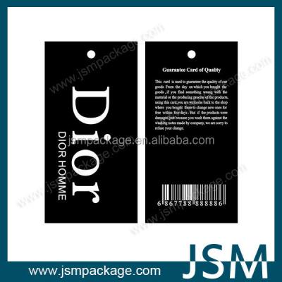 China China Manufacturer Sustainable Tag Clothing Hang Tags Fancy Hang Tags for sale