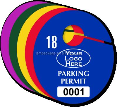 China Waterproof / Waterproof Customizable Oval Plastic Parking Authorization PP Hang Tags for sale