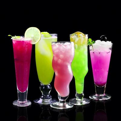 China Custom Wholesale Modern Bar Party Custom Logo Beach Party Bar Cocktail Glass Tulip Wedding Glasses Champagne Flute Clear Juice Glass for sale