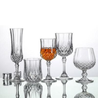 China American Luxury Unique Custom High Quality Small Fancy Whiskey Style Glass Mug Mini Shape Round Clear Flat Bottom Party Bar Cut Glass for sale