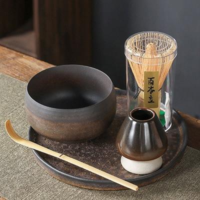 China Viable Wholesale Green Tea Ceremony Set Matcha Bamboo Tea Beater Bowl Matcha Beat Bamboo Matcha Set With OEM Packing For Gift for sale