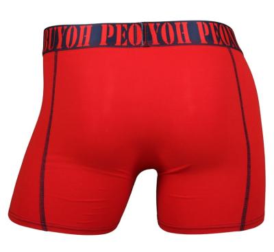 China Breathable Breathable Thin Elastic OEM Branded Underwear Men Sexy Boxers Cotton for sale