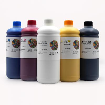 China Good effect factory sale heat transfer inkjet printing dtf dye printing ink directly for Epson P5000 PET film dtf printing ink for sale