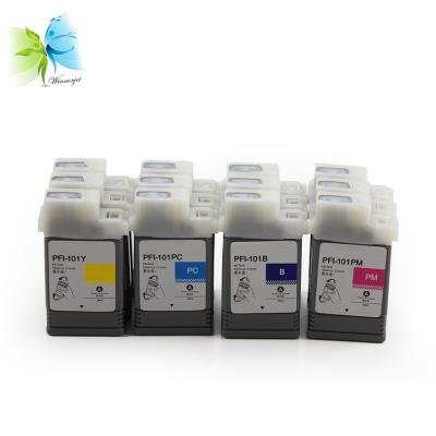 China COMPATIBLE ink cartridges sell for Canon PFI-101 Printer Ink Cartridge for Canon iPF5000 one time wholesale cartridge for sale