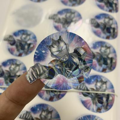 China Ultraman Design Kids Cartoon Stickers Die Cut Adhesive Vinyl Printing Sticker Waterproof Factory Customized for sale