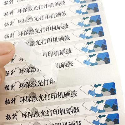 China OEM Waterproof Custom Production Description Printed Label Logo Sticker Vinyl Waterproof Adhesive For Printer for sale