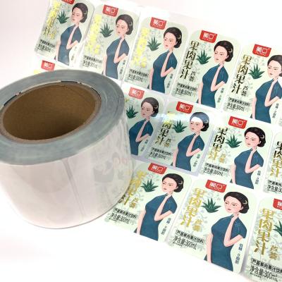 China Custom Waterproof PVC Printed Sticker Labels Self Adhesive Labels Roll Printed Stickers Waterproof Bottle Labels for sale