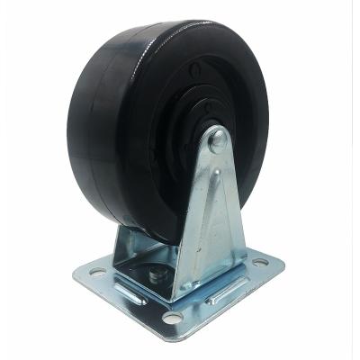 China 30R20O Rigid Industrial Heavy Duty Caster Polyurethane Solid Casters 4inch 5Inch Solid Wheels Wear Resistant for sale