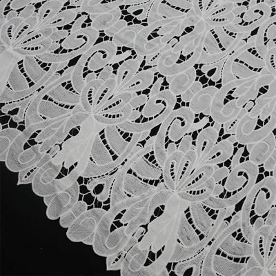 China China Wholesale Water Soluble Embroidered Lace Fabric For Sale for sale