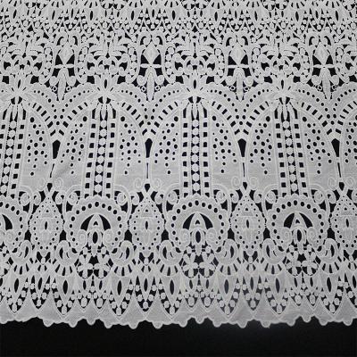 China Good quality fashion design wedding dress lace water soluble fabric for sale