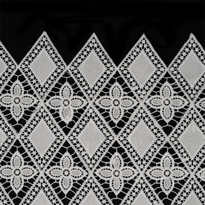 China Computer water-soluble three-dimensional embroidery lace embroidery lace water-soluble silk fabric for sale