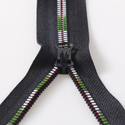 China Wholesale Fashion 3# Long End Waterproof Nylon Chain Zipper Multi Purpose Zippers For Garment for sale