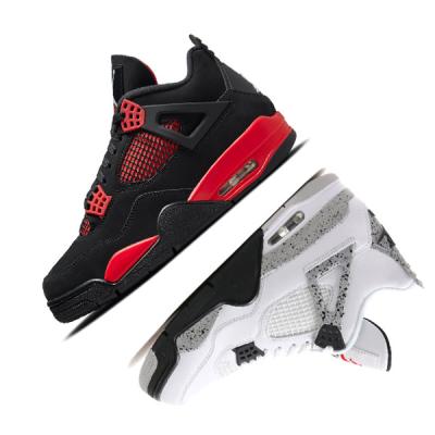 China Cushioning 2022 New Air AJ 1 4 Black Sports Brand Basketball Shoes 1s 4s Retro And Red Toe Men Women Basketball Style Casual Shoes for sale