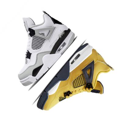 China Cushioning high quality gray aj style casual shoes running shoes retro cement 4s zapatillas des 4 basketball shoes for sale