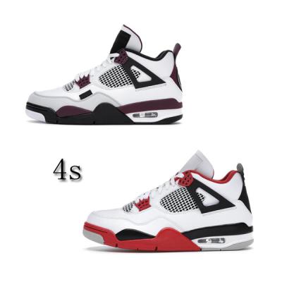 China Cushioning 2022 new AJ 4 1 4 6 RED outdoor sneakers FIRE basketball shoes fashion aj sports shoes for sale