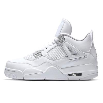 China 2022 Oreo Retro Women's Basketball AJ 4 Men's Casual Shoes Men's OG AJ 4S College Pure Silver Pure Silver for sale