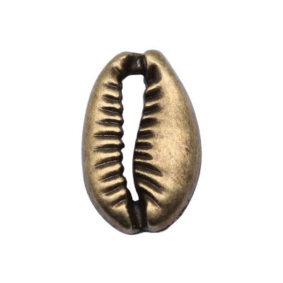 China Vintage 100pcs/bag 12x19mm Antique Bronze Plated Zinc Alloy ABD-C11172 Silver Plated Antique Shell Connector Charms Pendants for sale