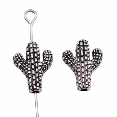 China Vintage 200pcs/bag 12x10mm Antique Silver Plated Zinc Alloy Cactus Beads Pendants ABD-C14424 for sale