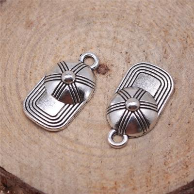 China Vintage 200pcs/bag 20x10mm Antique Silver Plated Bronze Plated Zinc Alloy Baseball Charms Pendants ABD-C10080 for sale