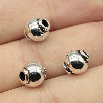 China 100pcs/bag Vintage 8x8x8mm Silver Plated Zinc Alloy Spacer Bead Pendants ABD-C12871 for sale