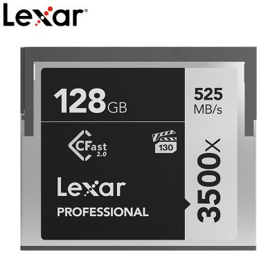 China Original Plastic Lexar Cfast 3500x 128gb 256gb Memory Card Cf Lexar Card Up To 525M/S C10 U3 U1 Cf Card For Camera for sale