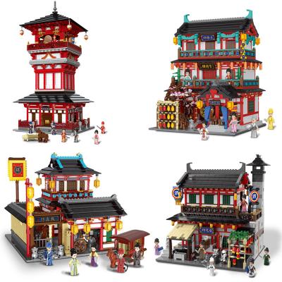 China 2020 NEW XINGBAO Toy City Street View Bricks Chinatown Architecture MOC Building Blocks Toys for sale