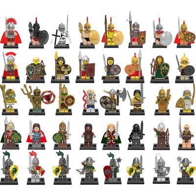 China Building Toy Mini Knights Crusade Roman Toys Kingdom Castle Theme Style Character Warriors Building Blocks for sale