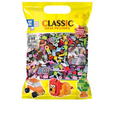 China DIY construction toy building block free set of small particles children's puzzle blocks creative base pieces for sale