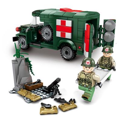 China Building Toy Plastic Rescue Vehicle Military Doctor Medical Soldiers Bricks Blocks Toys for sale