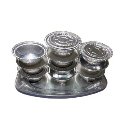 China Eco - Friendly Disposable Aluminum Foil Barbecue Tray For BBQ Tin Foil Containers for sale