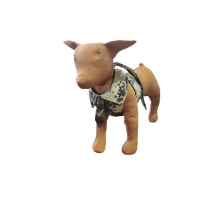 China Stocked Camouflage Polyester Cotton Dog Harness With Tie for sale